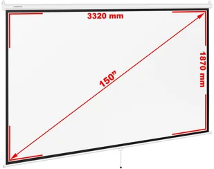 Fromm & Starck Ekran do projektora sufitowy 3400 x 2100 mm STAR_RS150M169_01 - Ekrany projekcyjne - miniaturka - grafika 5