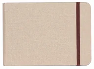 Notesy i bloczki - Clairefontaine 96101C Goldline album podróżny (okładka z naturalnego lnu, DIN A6, 10,5 x 14,8 cm, 32 karty, 180 g, nadaje się do wielu techniek, idealny na podróż, praktyczny i wytrzymały), beżowy 96101C - miniaturka - grafika 1