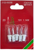 Pozostałe oświetlenie - Konstsmide 2122-053 żarówka zapasowa do małych łańcuchów świetlnych, 12 V, 1,14 W, 5 sztuk w blistrze, biała oprawka 2122-052SB - miniaturka - grafika 1