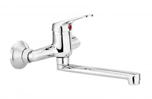 Deante BAT LOBO CHROM UMYWALKOWA ŚCIENNA - Baterie umywalkowe - miniaturka - grafika 2