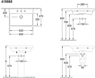 Villeroy & Boch Avento 65x47 41586501 - Umywalki - miniaturka - grafika 2