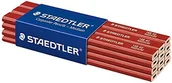 Ołówki - Staedtler 148 40 ołówek stolarski nośnik, linii o szerokości od 1  2 MM, długość 175 MM, ungespitzt owalna z łbem sześciokątnym, 12 sztuk w kartonie spinki 148 40 - miniaturka - grafika 1