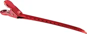 Pozostałe akcesoria fryzjerskie - Profesjonalne klipsy fryzjerskie czerwone stalowe PKF-C-1 - miniaturka - grafika 1