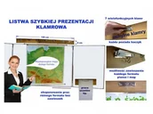 Akcesoria do tablic - Ścienna listwa szybkiej ekspozycji - Klamrowa LS035 - miniaturka - grafika 1