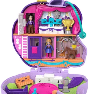 Mattel Polly Pocket Kompaktowe Zestawy Pony Jumpin Style FRY35 GTN14 - Lalki dla dziewczynek - miniaturka - grafika 3