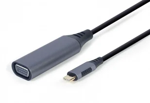 Gembird ADAPTER USB TYP-C DO VGA NA KABLU, KOLOR SZARY A-USB3C-VGA-01 - Adaptery i przejściówki - miniaturka - grafika 2