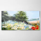 Obrazy i zdjęcia - PL Coloray Obraz Szklany kwiaty drzewa przyroda 100x50cm - miniaturka - grafika 1