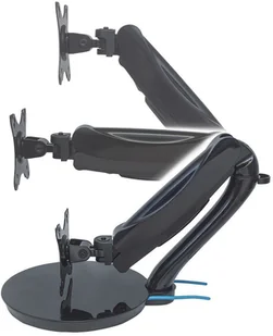 Manhattan Stojące ramię biurkowe LCD 13-27'' ze sprężyną gazową i portami USB 461429 - Części i akcesoria do laptopów - miniaturka - grafika 6