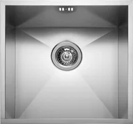 Zlewozmywaki - Teka TETRAGON 40x40 1B stal szczotkowana 100090201 - miniaturka - grafika 1