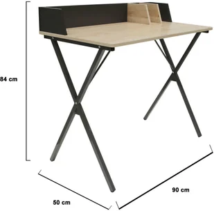 Intesi Biurko Brico czarne naturalne - Biurka - miniaturka - grafika 8