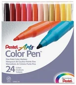 Pozostałe akcesoria dla plastyków - Pentel S360 pióro włókien Colour Pen sortowane kolorystycznie, wiele S360-24 - miniaturka - grafika 1