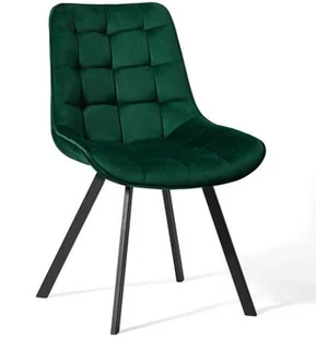 EMWOmeble KRZESŁO TAPICEROWANE WELUR POPIEL DC-6030 6030-JPW - Krzesła - miniaturka - grafika 3