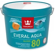 Farby i impregnaty do drewna - Tikkurila EVERAL AQUA GLOSS 80- emalia do drewna, 9l - miniaturka - grafika 1