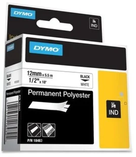 Dymo oryginalny taśma do drukarek etykiet, , 18483, czarny druk/biały podkła - Taśmy do drukarek barwiące - miniaturka - grafika 2