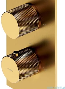Omnires Contour system prysznicowy podtynkowy termostatyczny złoto szczotkowane SYSCT11GLB - Zestawy prysznicowe Omnires Contour system prysznicowy podtynkowy termostatyczny złoto szczotkowane SYSCT11GLB - Zestawy prysznicowe - miniaturka - grafika 9