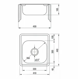 Deante Mercato ZHM 0100 - Zlewozmywaki - miniaturka - grafika 3