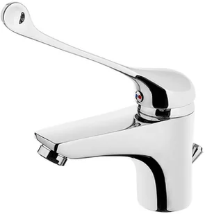 Kuchinox Madera Jednouchwytowa bateria umywalkowa stojąca z dźwignią medyczną chrom BQM02MD - Baterie umywalkowe - miniaturka - grafika 2