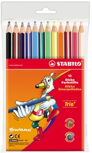 Stabilo KREDKI TRIO 12 SZT. 203/12-02 - Przybory szkolne - miniaturka - grafika 4