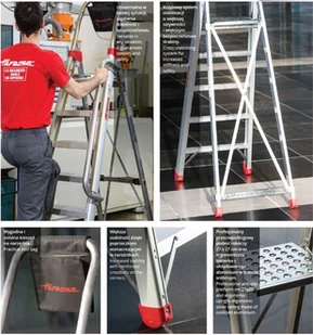 Faraone 996 99675020 Drabina profesjonalna DOMUS 4 stopniowa wysokość robocza 2,67m) 75020-uniw - Drabiny Faraone 996 99675020 Drabina profesjonalna DOMUS 4 stopniowa wysokość robocza 2,67m) 75020-uniw - Drabiny - miniaturka - grafika 10