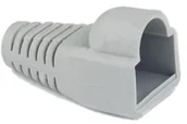 Złącza, przejściówki, adaptery - brak danych Gumowa osłona wtyku RJ-45 szar - miniaturka - grafika 1