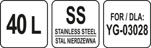 Yato MISA ZAPASOWA 40L DO MIKSERA YG-03028 Yato YG-03128 ZYSKAJ RABAT 30 ZŁ YG-03128 - Akcesoria i części AGD - miniaturka - grafika 2