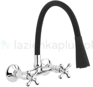 Baterie kuchenne - Invena Roma bateria kuchenna chrom czarny BC24E4S - miniaturka - grafika 1