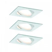 Oprawy, klosze i abażury - Paulmann Zestaw OW Nova Plus Coin ści kwadr wychLED 3x6,8W 633lm 2700K Biały-mat/Alu 93678 - miniaturka - grafika 1