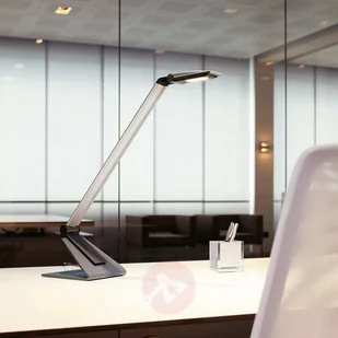 MAUL Jakob GmbH Nowoczesna lampka biurkowa LED SOLARIS - Lampy stojące - miniaturka - grafika 3