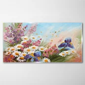 Obrazy i zdjęcia - PL Coloray Obraz Szklany malarstwo kwiaty roślina 140x70cm - miniaturka - grafika 1