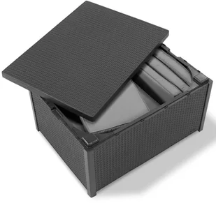 Allibert Allibert Stolik z funkcją schowka Arica grafit 221044 221044 - Ławy i stoliki kawowe - miniaturka - grafika 3