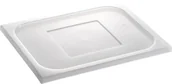 Pojemniki i kosze gastronomiczne - APS Pokrywa prostokątna z polipropylenu do pojemnika GN 1/3,biała | 82119 82119 - miniaturka - grafika 1