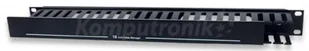 Intellinet Organizer Kabli Intellient Rack 19\" 1U z pokrywą czarny 711685 - Szafy rack - miniaturka - grafika 2