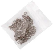 Pozostałe akcesoria fryzjerskie - Allepaznokcie Mikroringi z silikonem do przedłużania włosów 4,5 mm kolor Nr 5 woreczek 100 szt - miniaturka - grafika 1