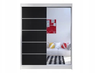 Szafa Przesuwna do sypialni z lustrem Nomi III 150 - Szafy - miniaturka - grafika 4