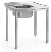 Stoły gastronomiczne - Hendi Stół ze zlewem, komora po lewej stronie 1000x600 812648 812648 - miniaturka - grafika 1