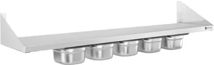 Półka Wisząca Zestaw 120x30 cm Higieniczna + 5x Gn - Półki do kuchni - miniaturka - grafika 2