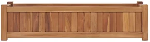vidaXL Podwyższona donica 100x30x25 cm, lite drewno tekowe - Donice - miniaturka - grafika 2