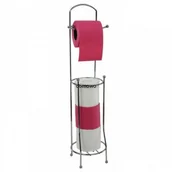 Stojaki i wieszaki na papier toaletowy - STOJAK NA PAPIER TOALETOWY 4 rolki +podajnik - miniaturka - grafika 1