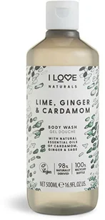 I love Cosmetics Nawilżającyżel pod prysznic Natura l s Limonką Imbirem i Kardamonem Body Wash) 500 ml - Kosmetyki do kąpieli I love Cosmetics Nawilżającyżel pod prysznic Natura l s Limonką Imbirem i Kardamonem Body Wash) 500 ml - Kosmetyki do kąpieli - miniaturka - grafika 1