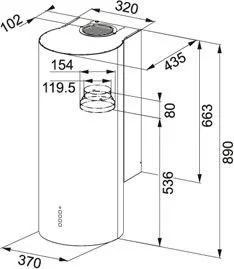 Franke FTU 3805 XS LED 335.0518.748 - Okapy kuchenne - miniaturka - grafika 2