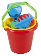 Zabawki do piasku - Zestaw Do Piasku wiaderko łopatka grabki foremki - miniaturka - grafika 1
