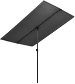 Parasole ogrodowe - vidaXL Parasol ogrodowy na słupku aluminiowym, 180x130 cm, antracytowy vidaXL - miniaturka - grafika 1
