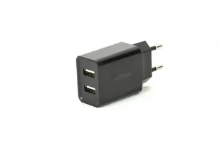 Energenie Ładowarka  ŁADOWARKA SIECIOWA 2-PORTOWA EG-U2C2A-03-BK 230V->USB 2.1A CZARNA EG-U2C2A-03-BK - Akcesoria do tabletów i e-booków - miniaturka - grafika 3