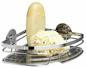 Półki łazienkowe - Wenko 8293900 turbofix ECK miejsce do przechowywania różnych rzeczy montaż bez wiercenia, stal nierdzewna, błyszczący, 20.5 x 20.5 x 6.5 cm - miniaturka - grafika 1