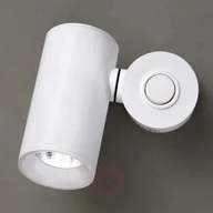Lampy ścienne - Biały kinkiet LED Tub z dwoma cylindrami - miniaturka - grafika 1