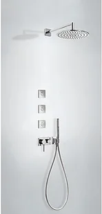 Tres 3V Tres podtynkowy zestaw natryskowy z dyszami chrom 210.273.04 21027304 - Baterie podtynkowe - miniaturka - grafika 2