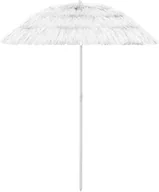 Parasole ogrodowe - VidaXL Parasol plażowy, biały, 180 cm 314700 VidaXL - miniaturka - grafika 1