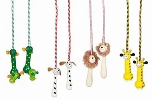 Goki Skakanka z drewnianymi uchwytami - Zabawki i gry sportowe - miniaturka - grafika 5