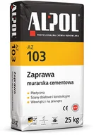 Zaprawy budowlane - Alpol AZ 103 zaprawa murarska cementowa klasa M10 25kg - miniaturka - grafika 1