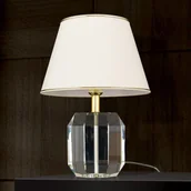 Lampy stojące - Orion Lampa stołowa Alexis z kryształem złota/kremowa - miniaturka - grafika 1